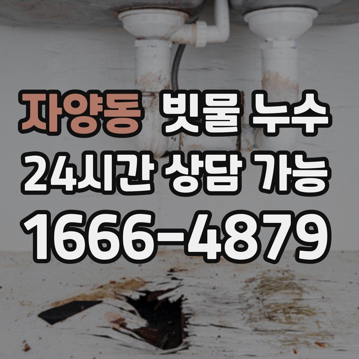 자양동 빗물 누수