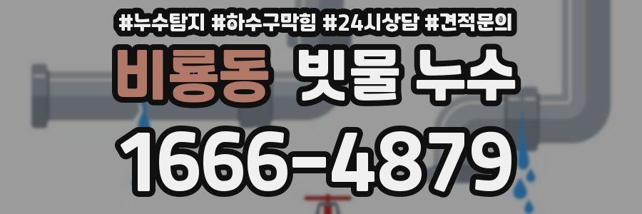 비룡동 빗물 누수