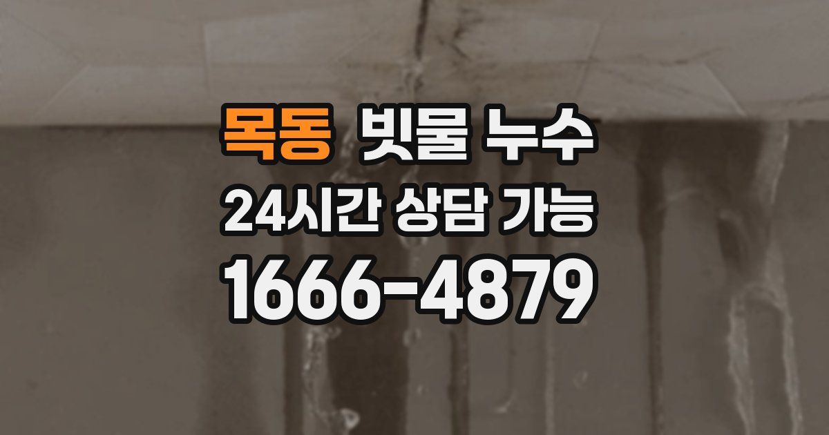 목동 빗물 누수