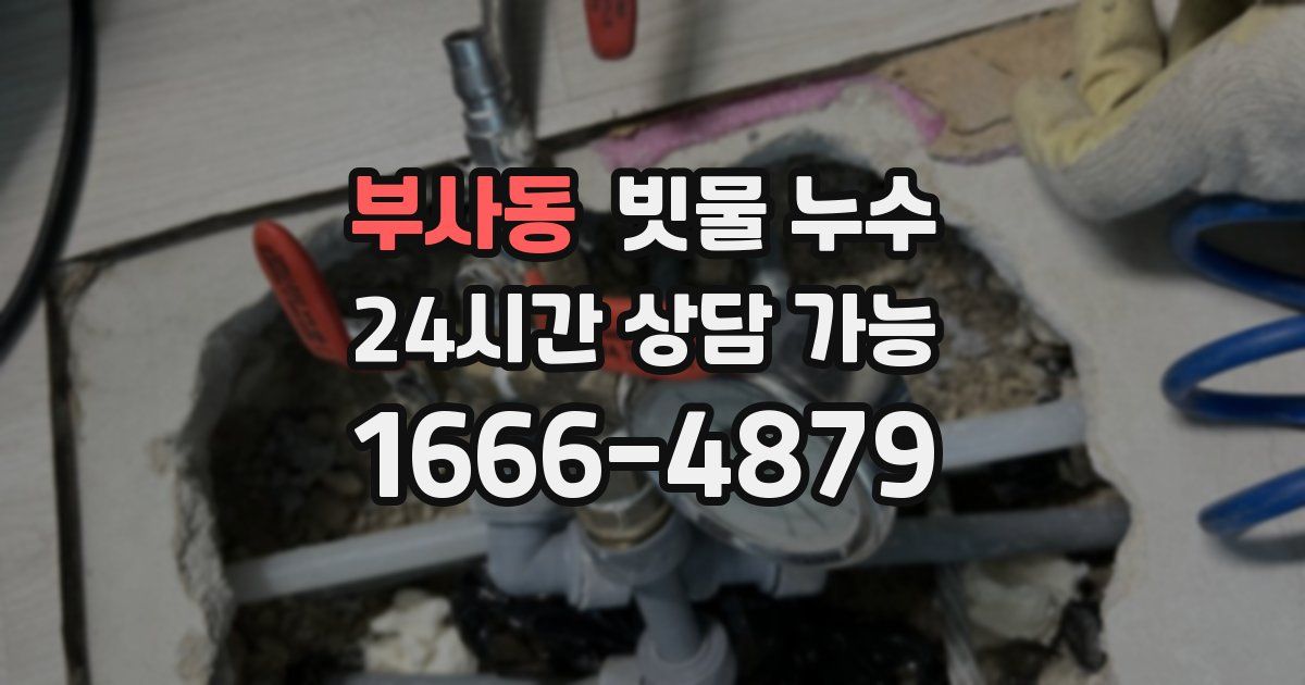 부사동 빗물 누수