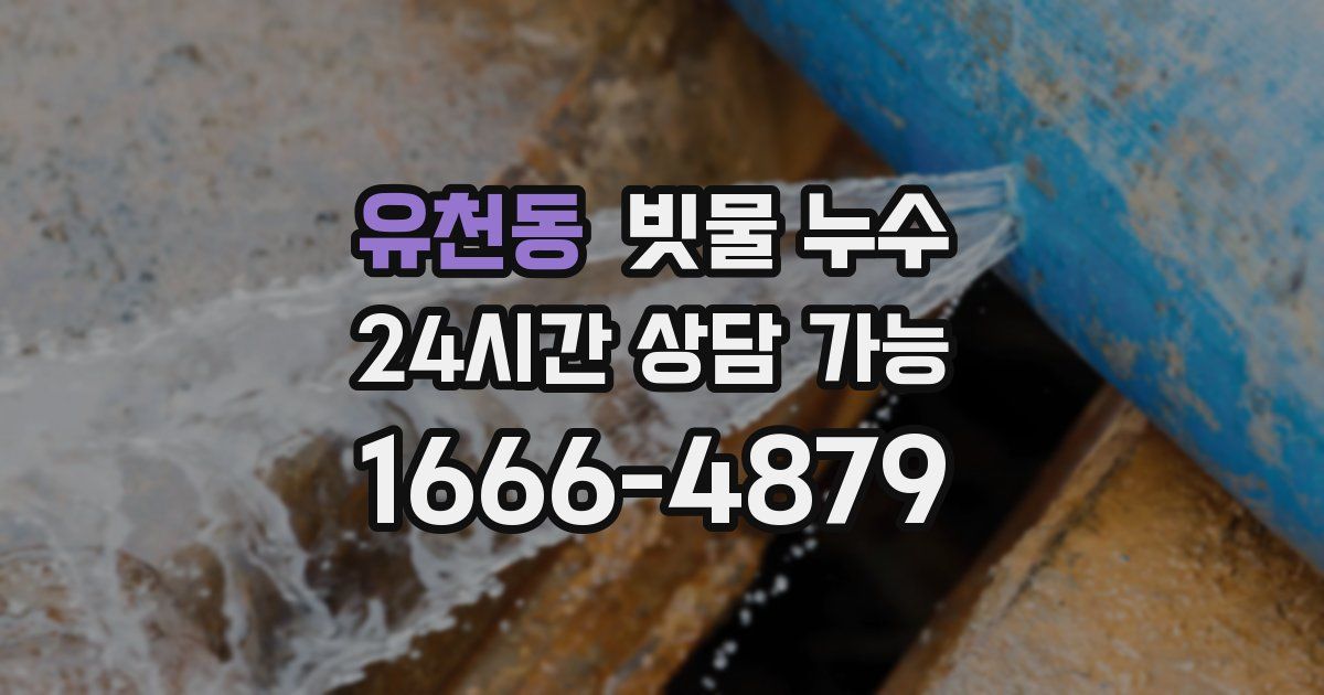 유천동 빗물 누수