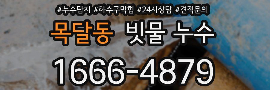 목달동 빗물 누수