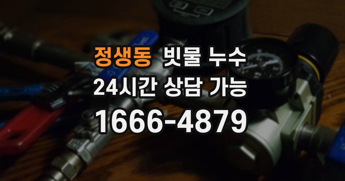 정생동 빗물 누수