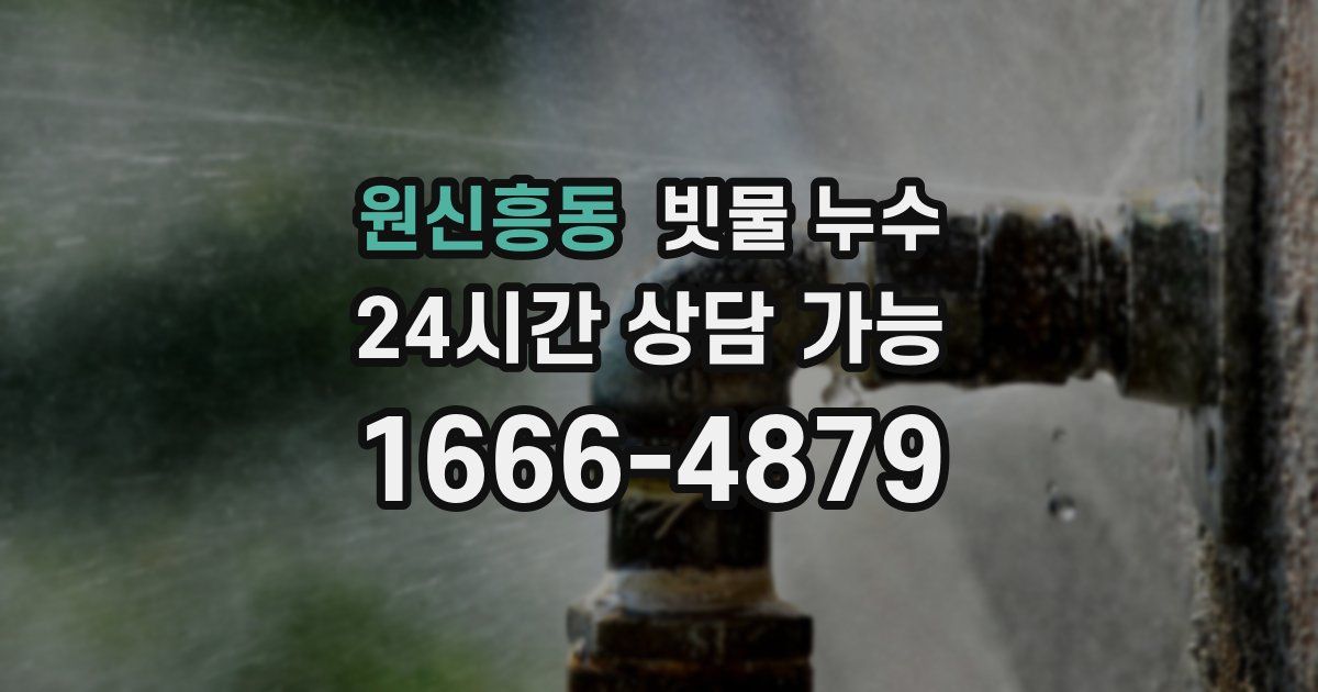 원신흥동 빗물 누수