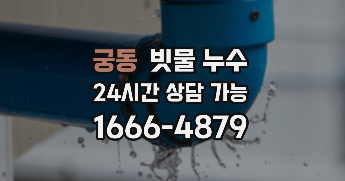 궁동 빗물 누수