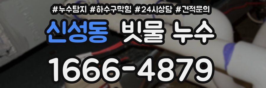 신성동 빗물 누수