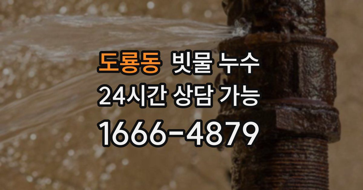 도룡동 빗물 누수