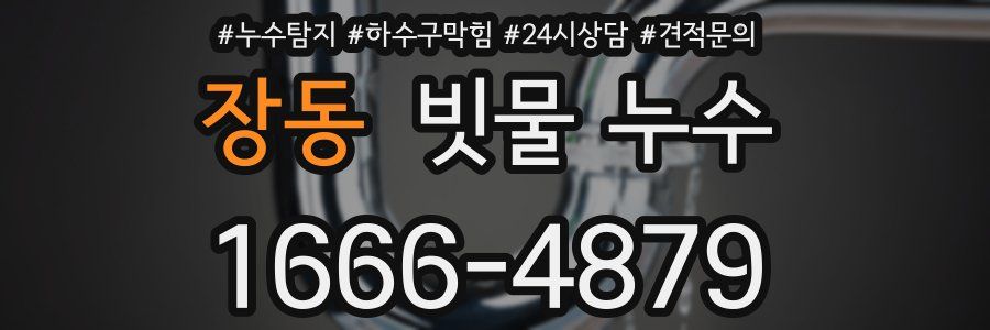 장동 빗물 누수
