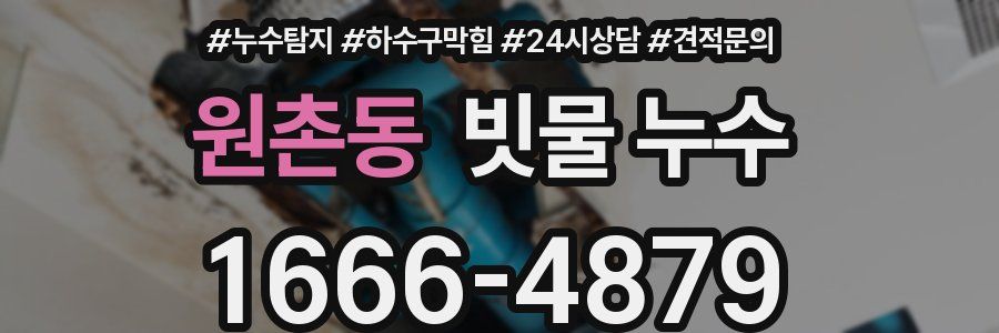 원촌동 빗물 누수