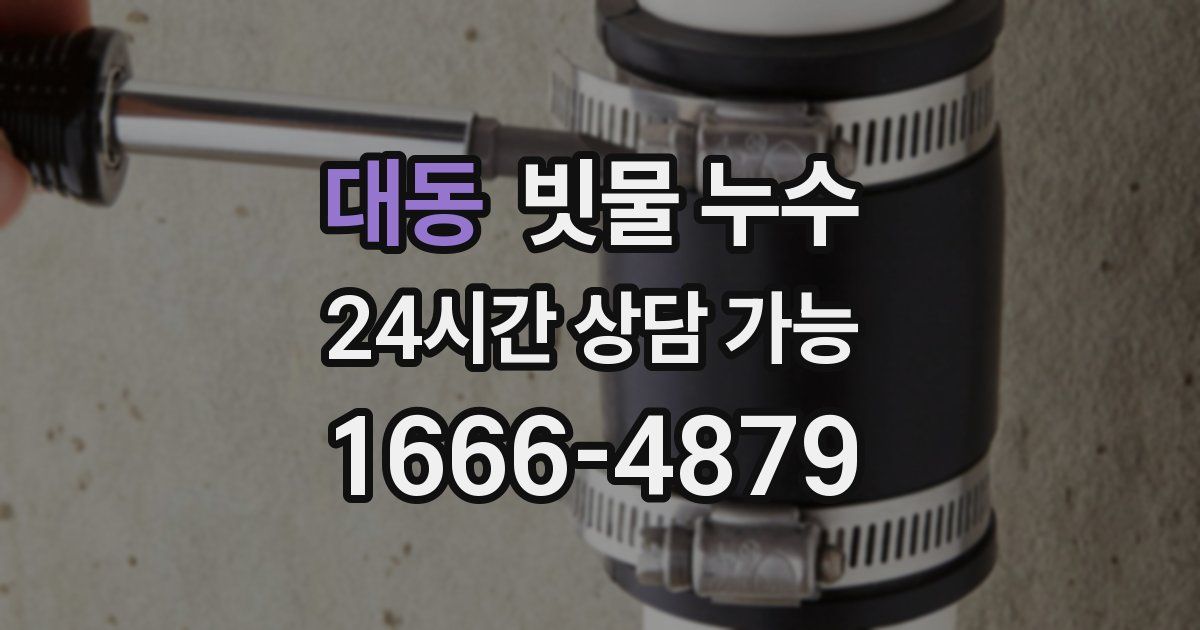 대동 빗물 누수