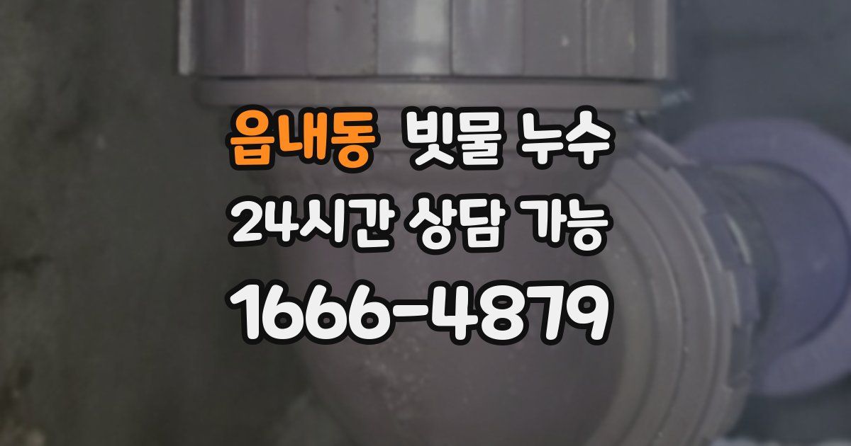 읍내동 빗물 누수