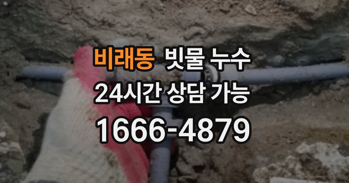 비래동 빗물 누수