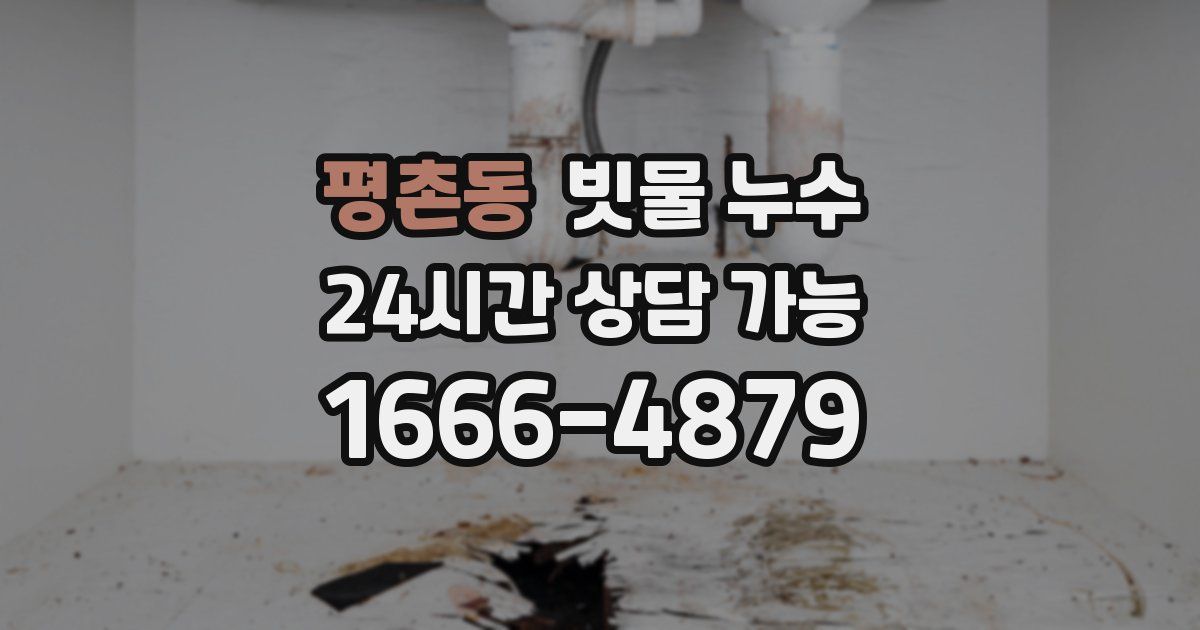 평촌동 빗물 누수