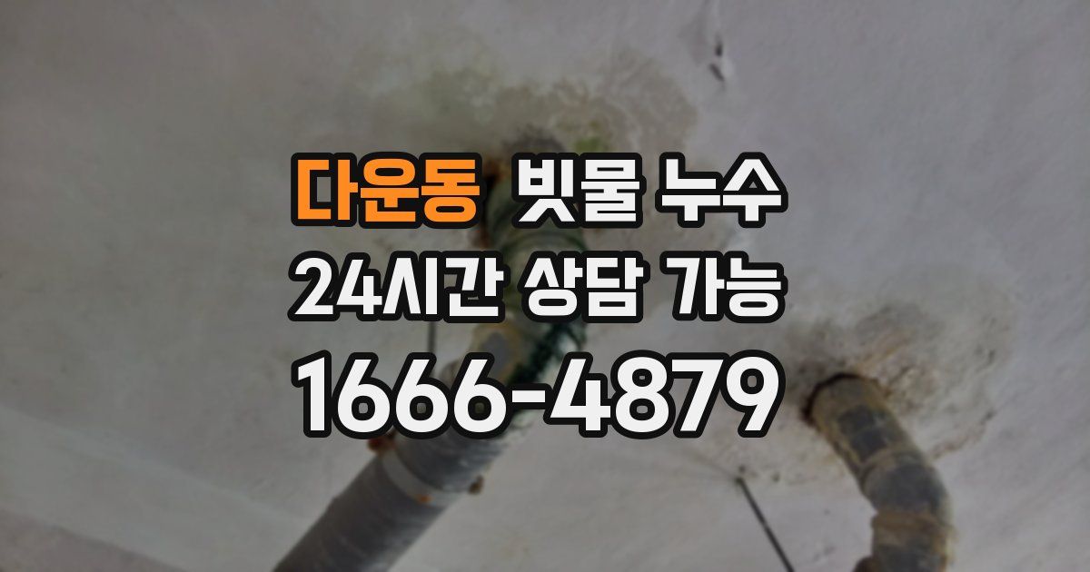 다운동 빗물 누수