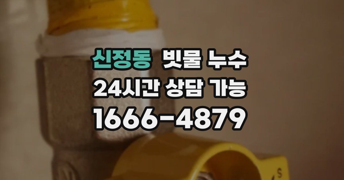 신정동 빗물 누수