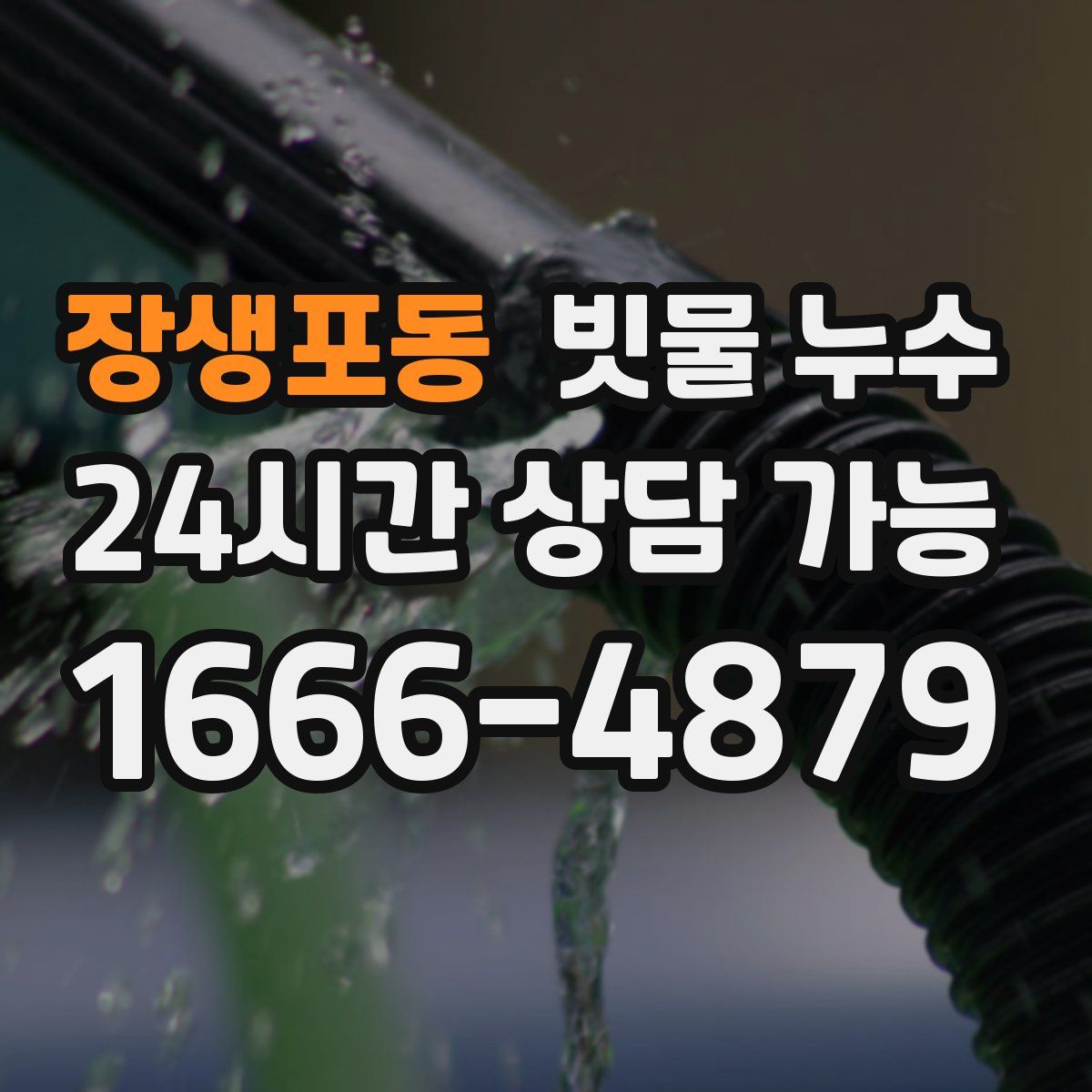 장생포동 빗물 누수