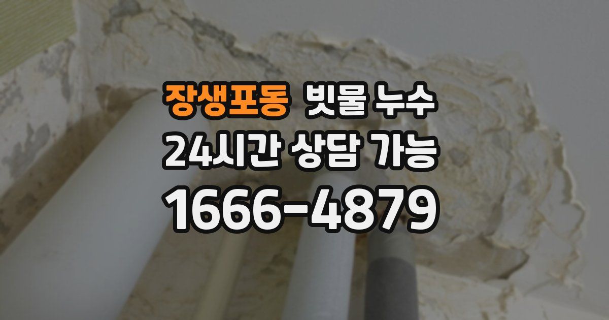 장생포동 빗물 누수