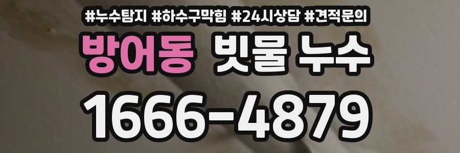 방어동 빗물 누수