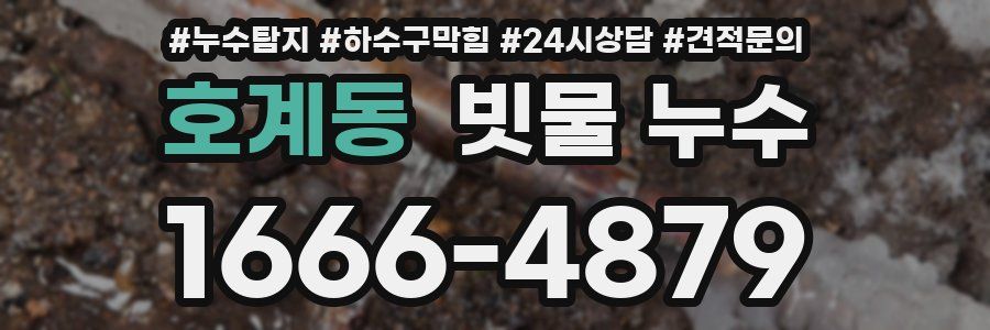 호계동 빗물 누수