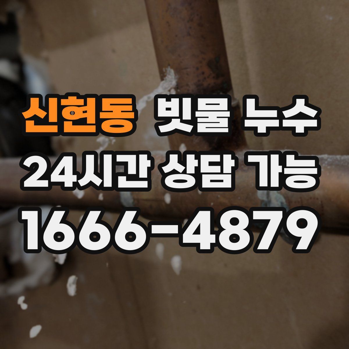 신현동 빗물 누수