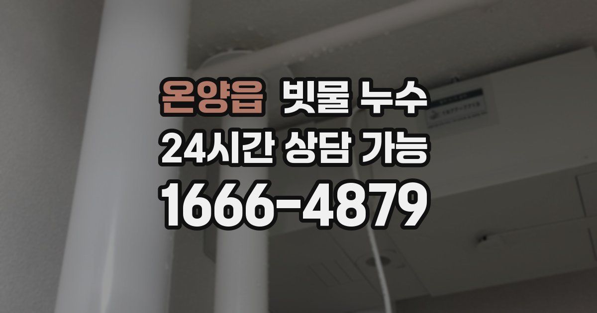 온양읍 빗물 누수
