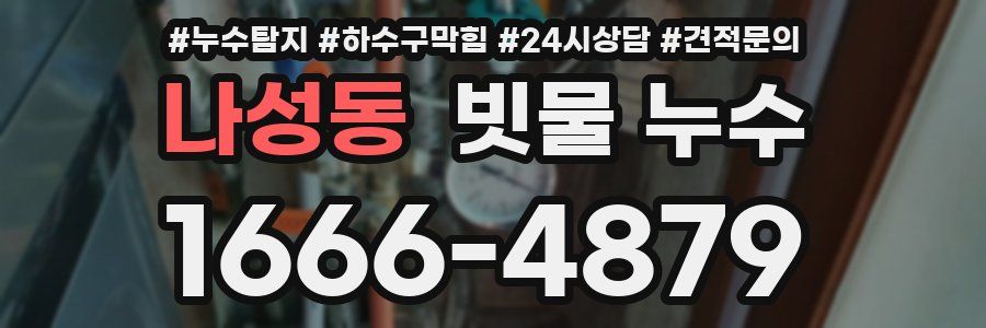 나성동 빗물 누수