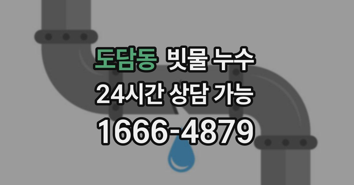 도담동 빗물 누수
