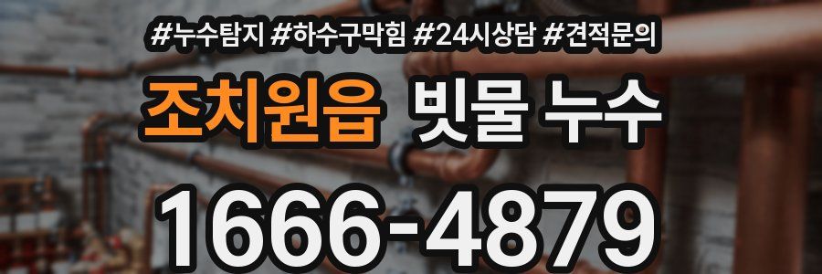 조치원읍 빗물 누수