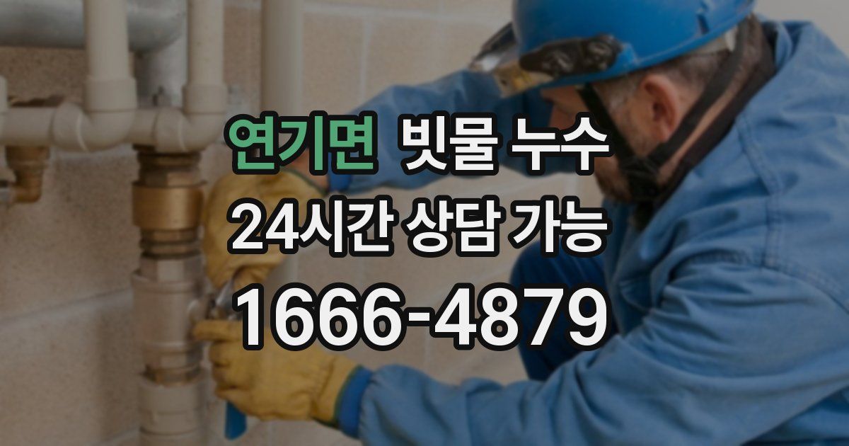 연기면 빗물 누수
