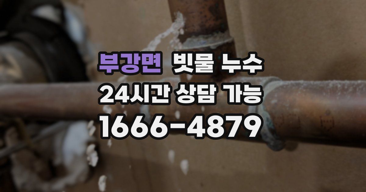 부강면 빗물 누수
