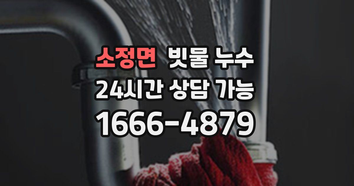 소정면 빗물 누수