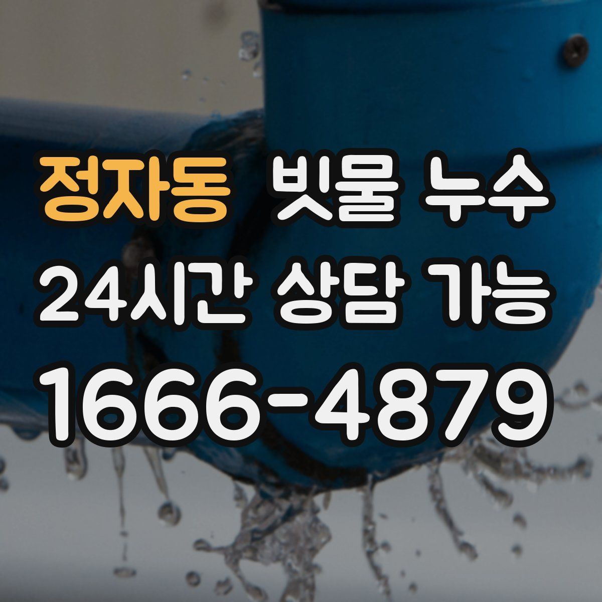 정자동 빗물 누수