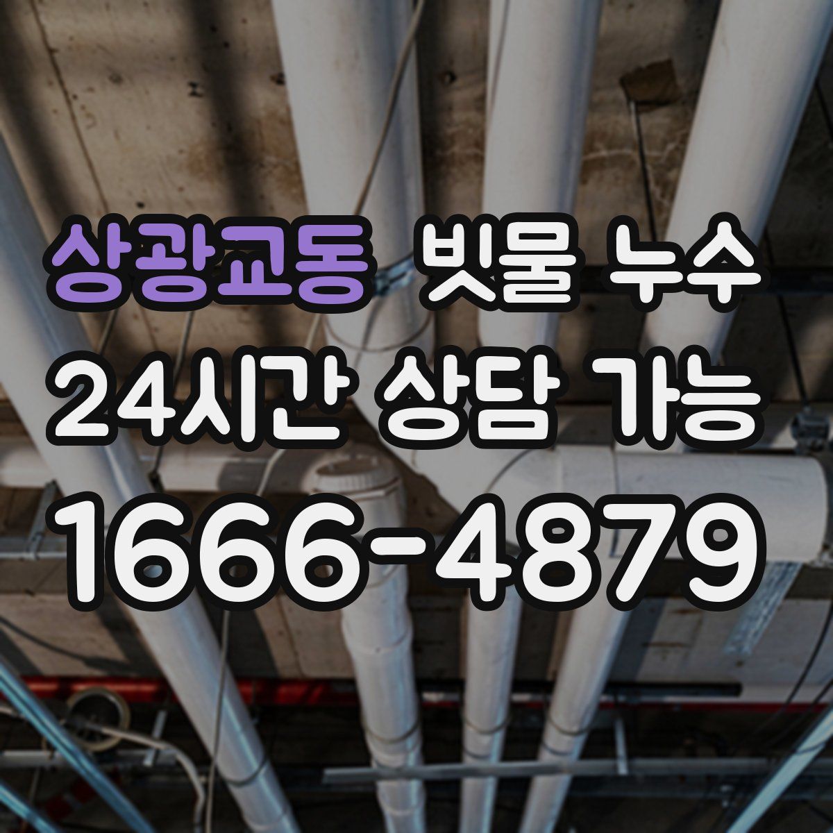 상광교동 빗물 누수