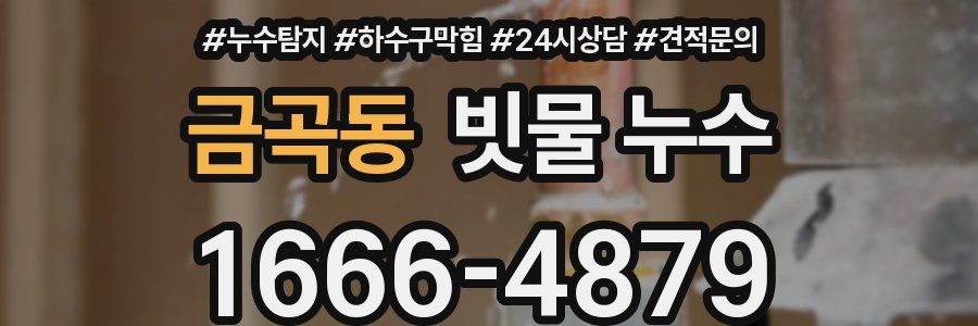 금곡동 빗물 누수
