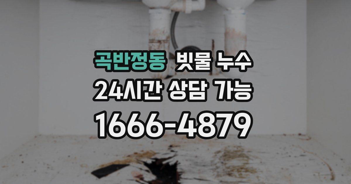 곡반정동 빗물 누수