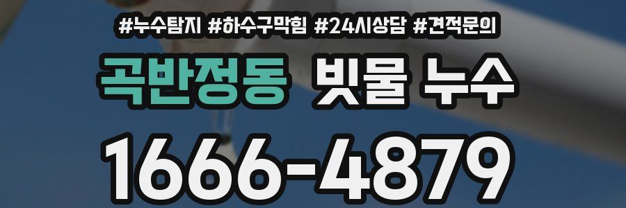 곡반정동 빗물 누수