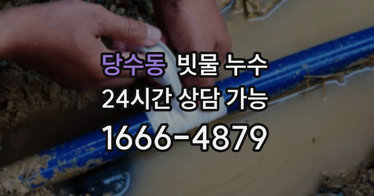 당수동 빗물 누수
