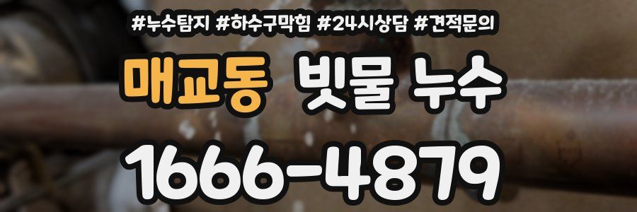 매교동 빗물 누수