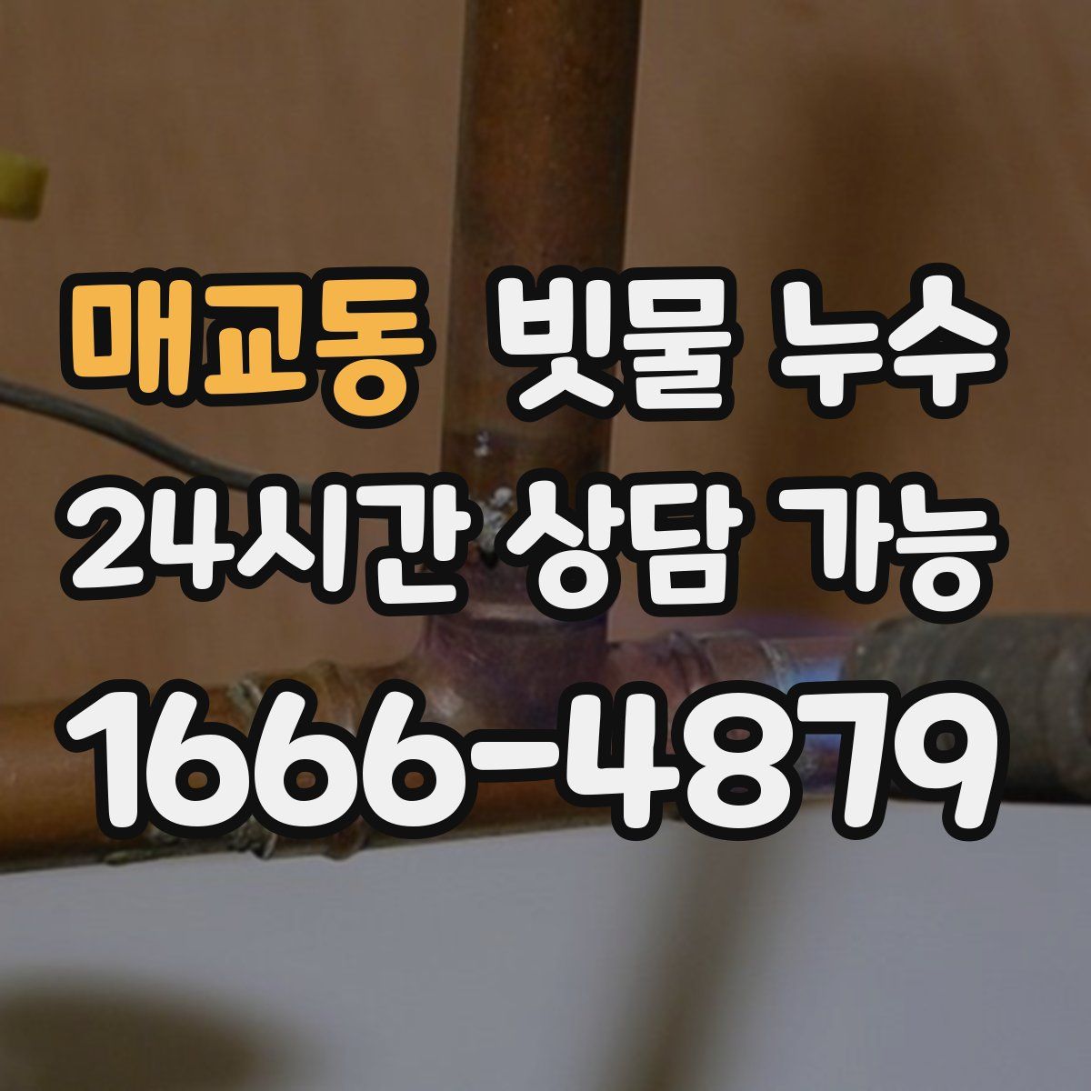 매교동 빗물 누수