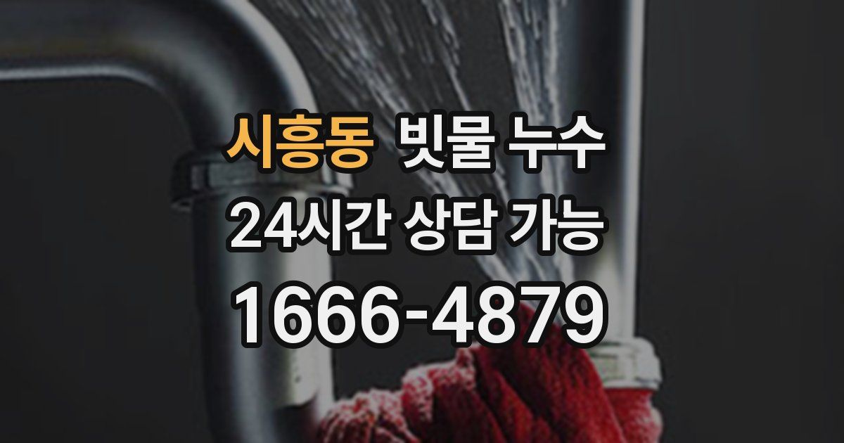 시흥동 빗물 누수