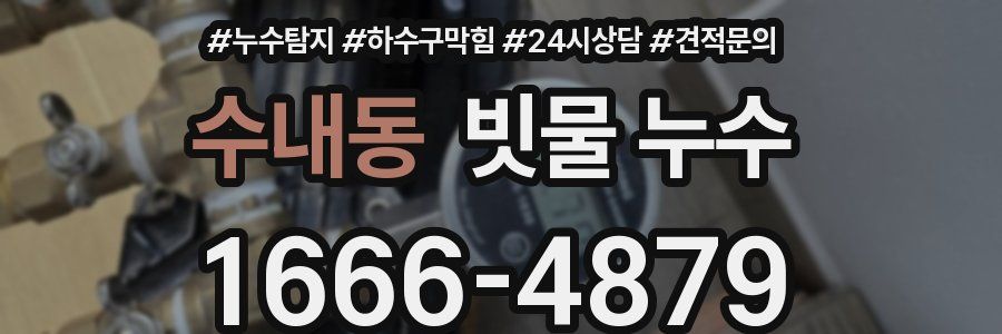 수내동 빗물 누수