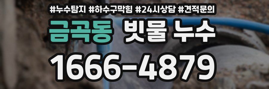 금곡동 빗물 누수