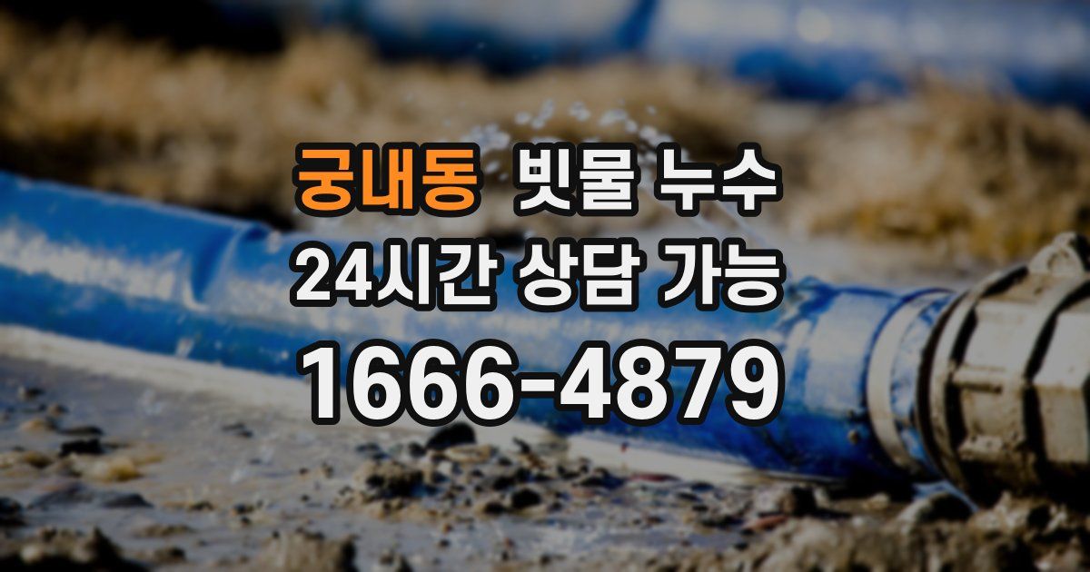 궁내동 빗물 누수