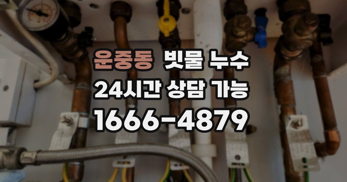 운중동 빗물 누수