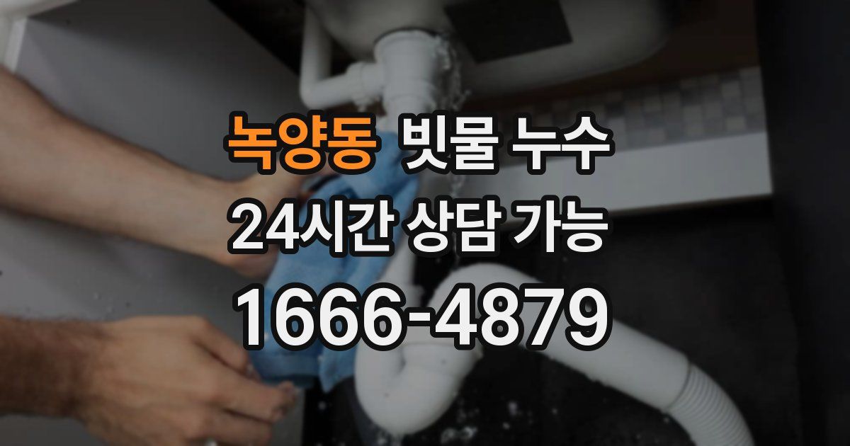 녹양동 빗물 누수