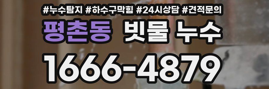 평촌동 빗물 누수