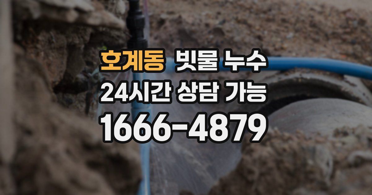호계동 빗물 누수