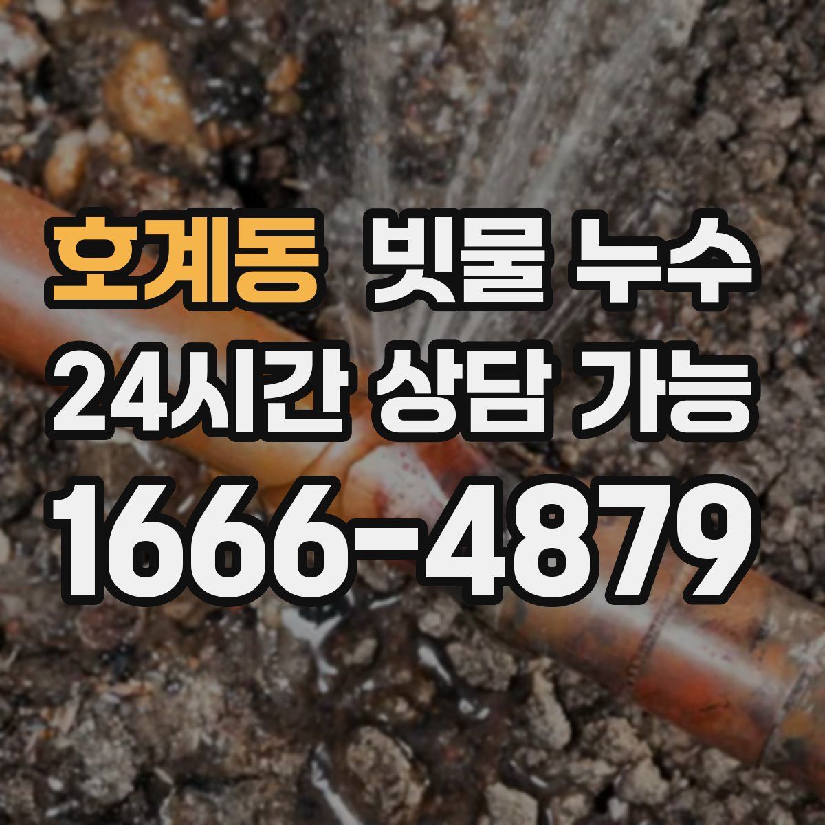 호계동 빗물 누수