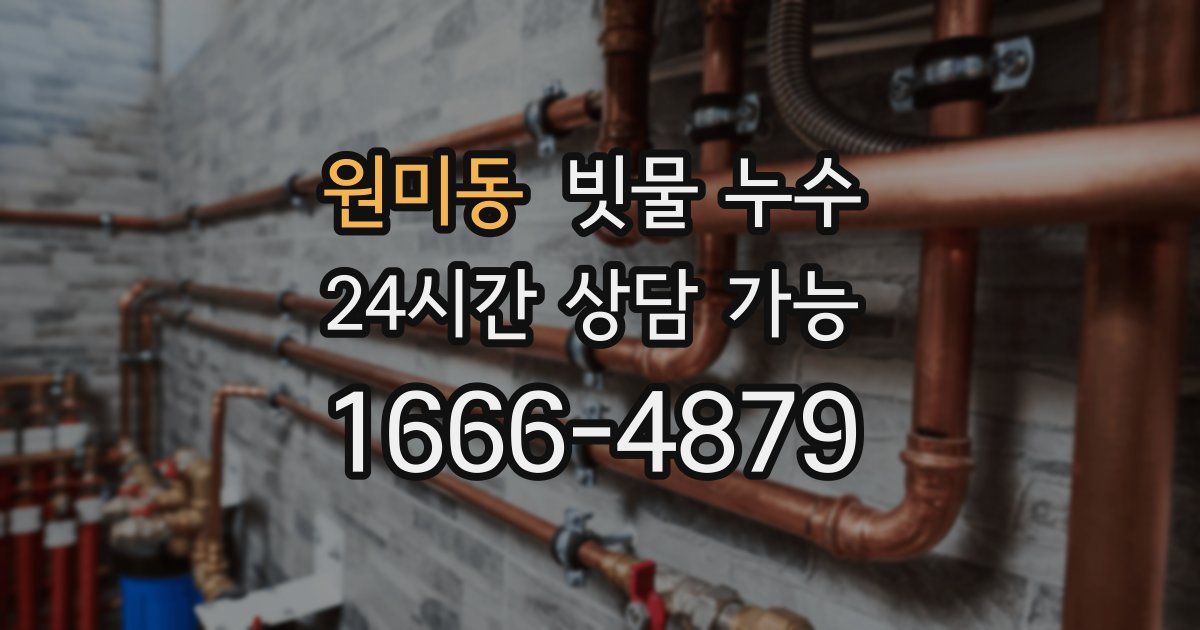 원미동 빗물 누수