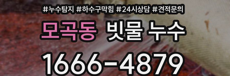 모곡동 빗물 누수